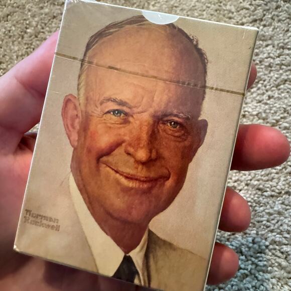 NEW Eisenhower Foundation Norman Rockwell Playing Cards Set Vintage USA - Picture 7 of 10